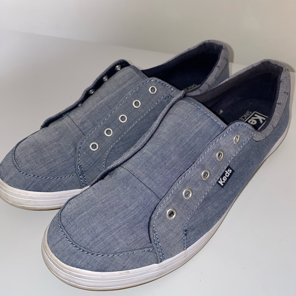 Keds Blue Canvas Classic Lace Up Sneaker Flats Women's Size 9